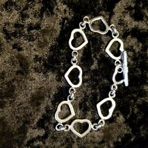 Sterling Silver Heart Bracelet